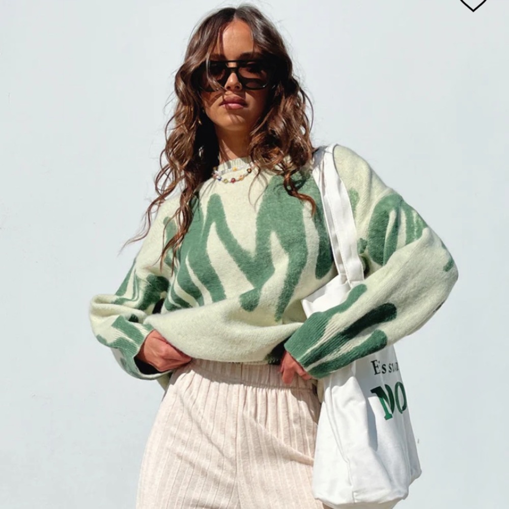 KATIE OVERSIZED SWEATER GREEN
